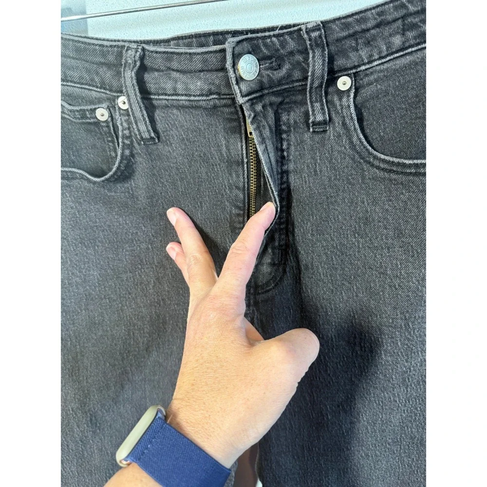 Madewell The Curvy Perfect Vintage Jean‎ Black Denim Womens Sz 28 High Rise